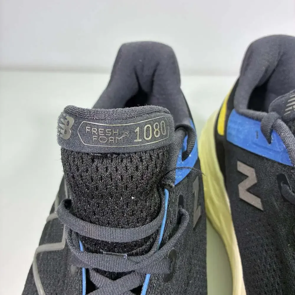New Balance Fresh Foam X 1080v13 Men's Running Shoes Black Blue Yellow